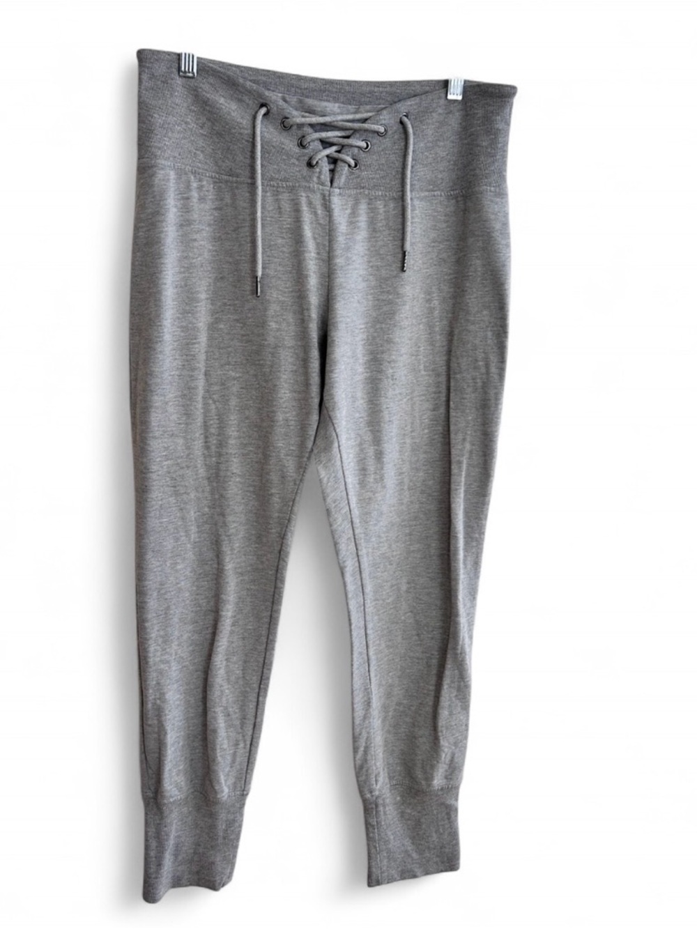 FP Movement by Free People Gray Lace-Up High-Waist Joggers